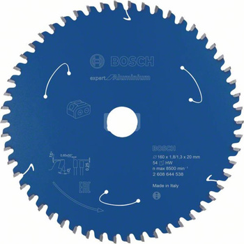 Ostrze do piły tarczowej bezprzewodowej Expert for Aluminium 160 x 1,8 / 1,3 x 20 T54