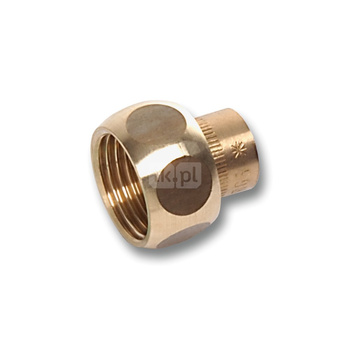 Półśrubunek SANHA 4359g Dwuczęściowy, brąz, 22 mm x 1 1/4'' (lw x GW)