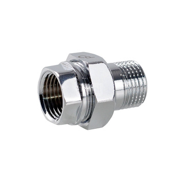 Śrubunek prosty o-ring PERFEXIM 1046CH, mosiądz (chrom), 1/2'' (gw x gz), PN16 bar