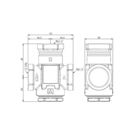 Zawór bezpieczeństwa AFRISO ATV 554 mosiądz GW 1 1/4''