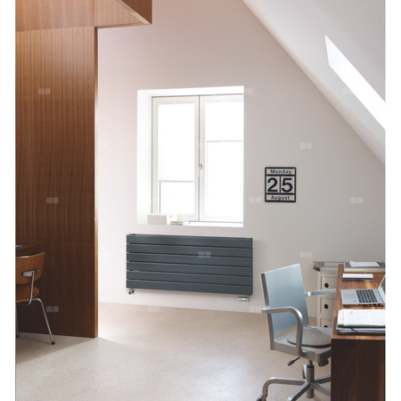 Grzejnik żeberkowy ZEHNDER Roda 1600 x 444 mm, kolor biały (RAL 9016), moc 918 W