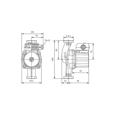 Pompa obiegowa WILO STAR-Z 25/6, 1900 obr/min 1x230 V 50 Hz, PN 10/10bar