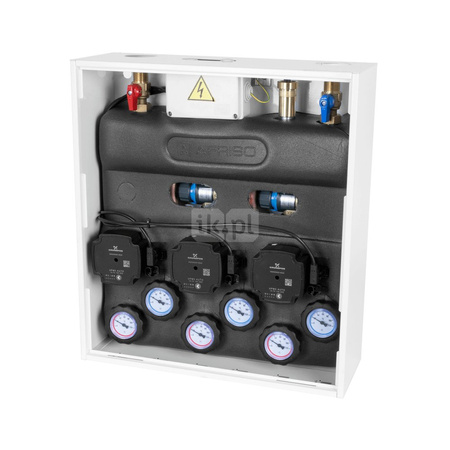 Grupa pompowa AFRISO PrimoBox AZB 311 GZ x GW 3/4'' x 3/4'', z zaworem termostatycznym, z izolacją