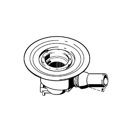 Advantix-odpływ łazienkowy nr wzoru 4921.3 DN: 50 odpływ poziomy