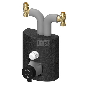 GRUPA POMPOWA DO OGRZEWANIA PODŁOGOWEGO Z MIESZACZEM I GLOWICA TERMOSTATYCZNA (ALPHA2 15-60) TKM Compact