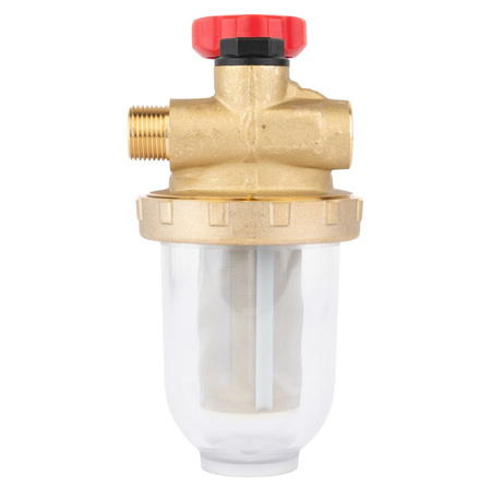 Filtr olejowy AFRISO Z500Stdwururowy fi 3/8''/3/8'' GW x GZ, z wkładem stalowym, maks. przepływ 220 l/h