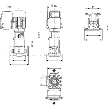 Wysokociśnieniowa pompa do wody Wilo-MVIE 9501/1-3/16/E/3-2-2G
