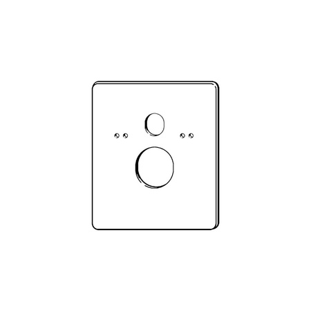 Płyta mocująca VIEGA 8040.21 do podwieszanej miski WC stal