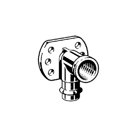 Uchwyt montażowy ścienny VIEGA 2225.5 brąz GW x zz 3/4'' x 22mm