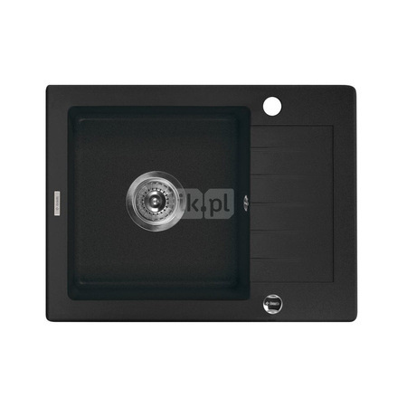 Deante Zorba Zlewozmywak 1-komorowy z krótkim ociekaczem - grafitowy