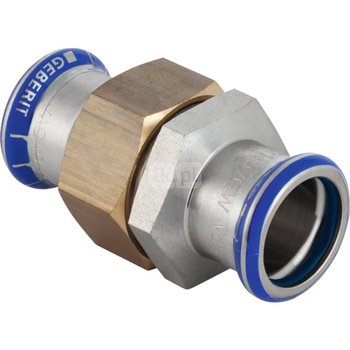 Śrubunek hydrauliczny GEBERIT Mapress Edelstahl FKM stal nierdzewna mz 18 mm z pierścieniem zacinającym