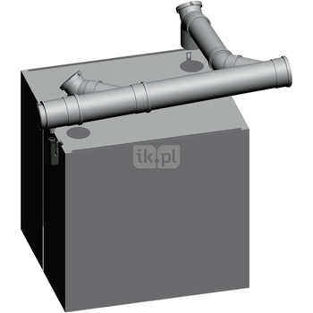 Podstawowy zestaw do zabudowy MGK 300 dwa kotły plecami do siebie DN 250/200 wykonanie zależne od powietrza w pomieszczeniu,