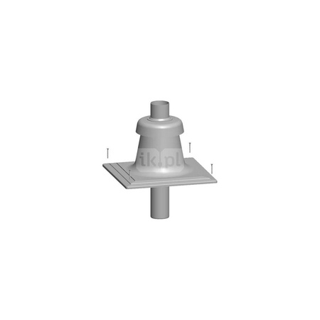 Pokrycie szachtu kominowego ze stali szlachetnej DN80 ze zintegrowanym doprowadzeniem powietrza i wyprowadzeniem spalin