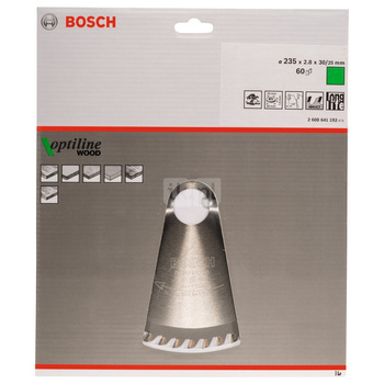 Tarcza pilarska Optiline Wood PIŁA TARCZ.-H OPTI 235X2.8X30/25Z60