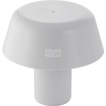 Rozetka zaślepiająca biała d32, chrom błyszczący