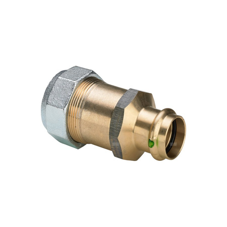 Złącze przejściowe Sanpress VIEGA 2215.6 Jednoczęściowy, brąz / brąz, DN 32 x 28 mm (zw x zw), 112 mm z uszczelką