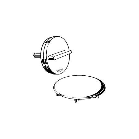 Rotaplex-zestaw wyposażeniowy Visign R3 przeznaczenie: jednostka funkcyjna odpływowo-przelewowa, nr wzoru 6156.0 wykonanie: tworzywo szt. chrom.