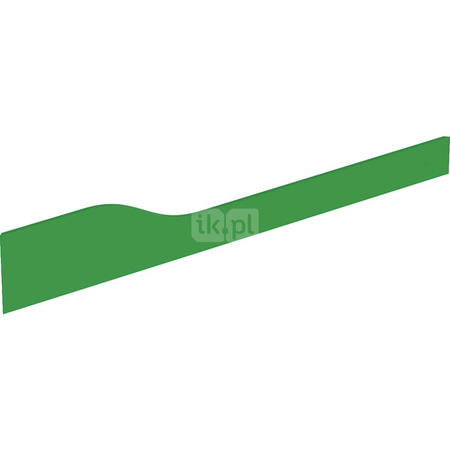 Osłona dekoracyjna, przednia, do umywalki Geberit Bambini, do 4 baterii umywalkowych, głębsza umywalka po prawej stronie, zielon