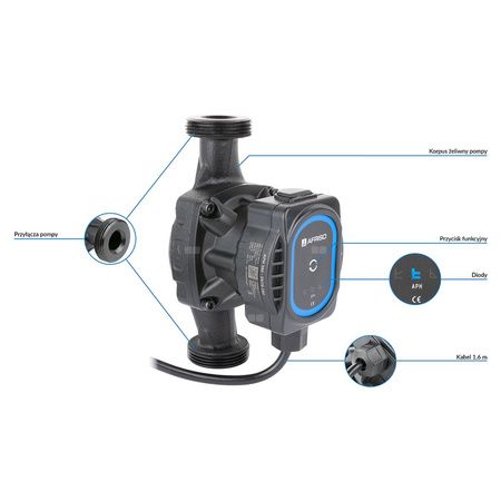Pompa obiegowa APH 360, 25-7/180 mm z przewodem 1,6 m