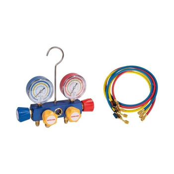 Zestaw zaworów z 3 wężami 1/4"