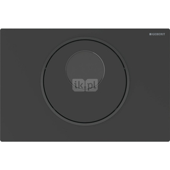 Elektroniczny zestaw uruchamiający WC Geberit, IR, Sigma10, 8cm(2016), stal nierdzewna, czarny mat, easy-to-clean