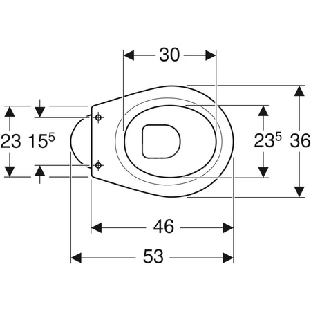 IDOL Miska stojąca z odpływem pionowym