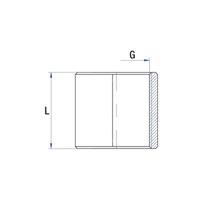 Mufa RUMET mosiądz 1 1/4'' x 1 1/4'' (GW x GW), 41 mm
