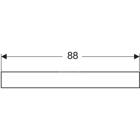 Osłona dekoracyjna, przednia, do umywalki Geberit Bambini, do 2 baterii umywalkowych, czerwona
