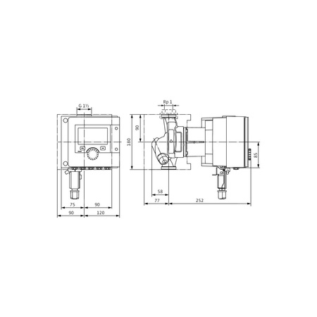 Pompa obiegowa WILO Stratos MAXO-Z 25/0,5-8 PN16 1x230 V 50/60 Hz, PN 16/16bar