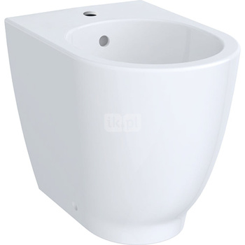 Geberit Acanto Bidet stojący, B35cm, H42.5cm, T51cm, przylegający do ściany, ukryte mocowania, z przelewem, z otworem na baterię, KeraTect