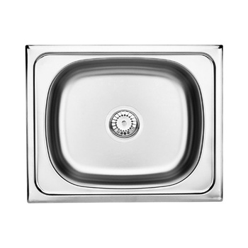 Deante Techno Zlewozmywak 1-komorowy bez ociekacza - satyna