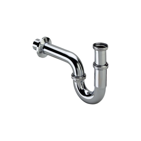 Syfon rurowy mosiądz chrom., nr wzoru 5611 G: 1¼ DN: 32 L1: 75 L2: 170 H1: 140–190 H2: 110