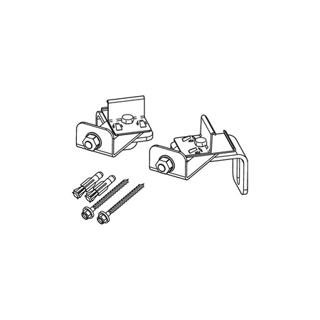 Mocowanie stelaża podtynkowego narożnikowe, regulacja kąta montażu od 0 do 45 stopni TECE profil