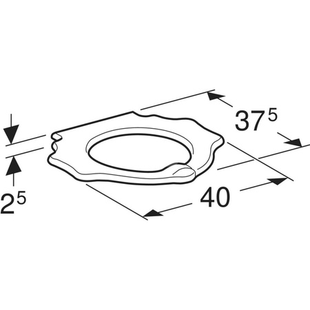 Deska sedesowa dla dzieci Geberit Bambini, z funkcją podpory, wzór żółwia, żółta