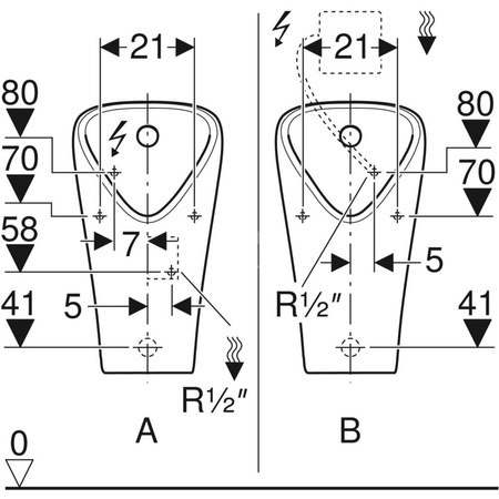 Pisuar Geberit Narva