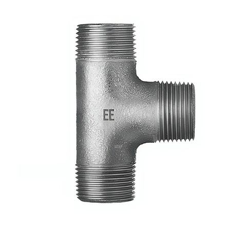 Trójnik ODLEWNIA ZAWIERCIE 135/135 90' żeliwo (ocynk) 1'' (GZ gazowy stożkowy x GZ gazowy stożkowy x GZ gazowy stożkowy)