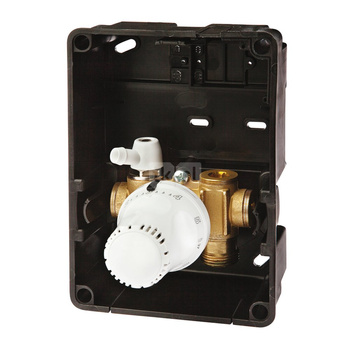 ZAWÓR REGULACYJNY TERMOSTATYCZNY RTL-TH 3/4" GZ, rozeta z tworzywa sztucznego /biała/