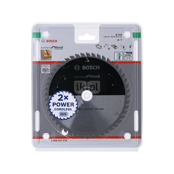 Ostrze do piły tarczowej bezprzewodowej Standard for Wood 165 x 1,5 / 1 x 15,875 T12