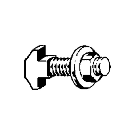 Śruba z łbem młoteczkowym M8 x 25 stal / ocynkowane