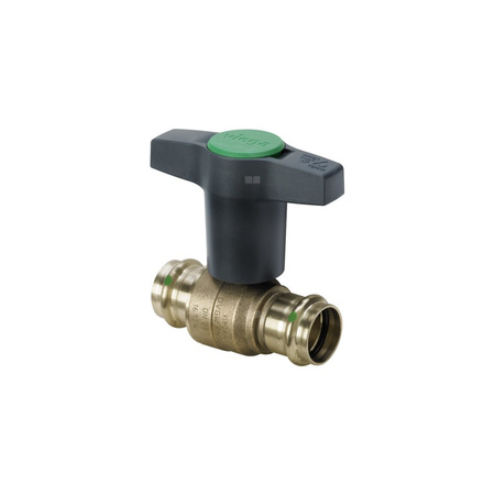 Zawór kulowy VIEGA 2275 brąz, PN16 54mm x 54mm zz x zz, uchwyt: motylek