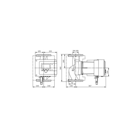 Pompa obiegowa Wilo-Stratos MAXO 100/0,5-12 PN10 inteligentna, bezdławnicowa z 5-cio letnią gwarancją z przyłączem kołnierzowym, silnikiem EC, funkcją Dynamic Adapt Plus, elektronicznym dopasowaniem wydajności oraz funkcją sterowania z BMS.