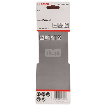 PAS BEZK. 75X480 BEST F/WOOD P80