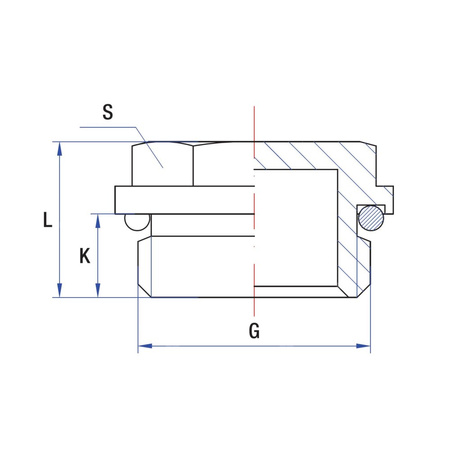 Korek RUMET mosiądz 1/2'' na klucz