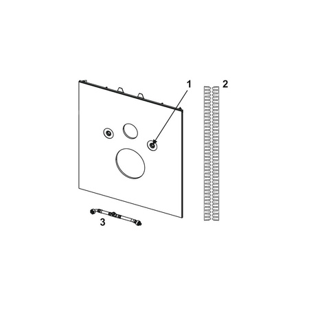 Dolna obudowa szklana do WC z funkcją bidetu, szkło białe TECE lux