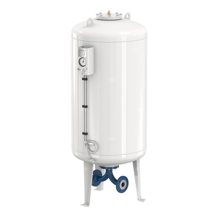 Naczynie wzbiorcze stojące FLAMCO MEIBES Airfix D-E, pojemność 800 l 6-, 16 bar / 120'C fi2'', kolor biały, do instalacji C.W.U.