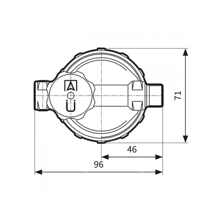 Filtr olejowy AFRISO V500Stjednorurowy fi 3/8''/3/8'' GW x GZ, z wkładem stalowym, maks. przepływ 320 l/h