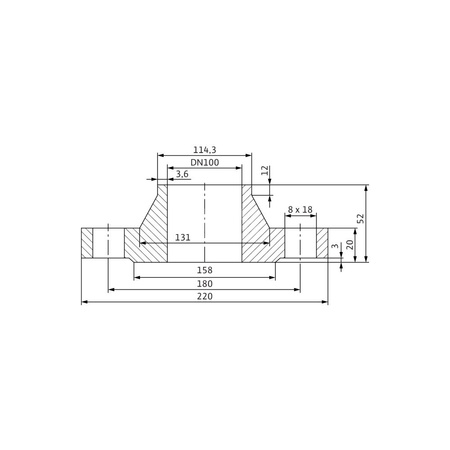 Zestaw przeciwkołnierzy stal nierdzewna, przył. DN 100 dł.210mm szer.210mm WILO