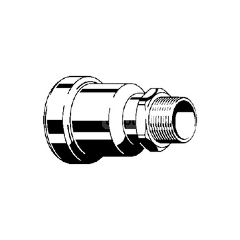 Złącze przejściowe Megapress VIEGA 4211.3 Jednoczęściowy, stal (Cynk/nikiel) / stal, 57 mm, DN 50 x 1 1/4'' (mz x gz), 103 mm