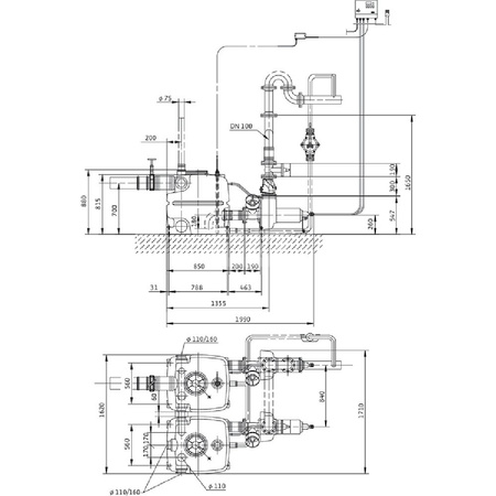 Pompa do ścieków WILO DrainLift XXL 50 Hz / 93.33 m³/h / 6.2 W