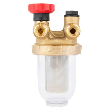 Filtr olejowy AFRISO Z500Stdwururowy fi 3/8''/3/8'' GW x GZ, z wkładem stalowym, maks. przepływ 220 l/h